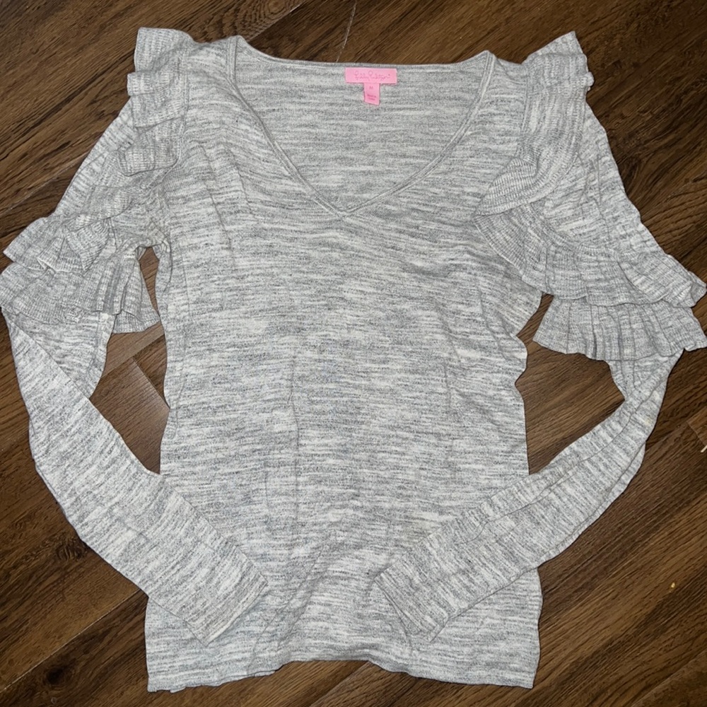 Medium Lilly Pulitzer frill sleeve sweater